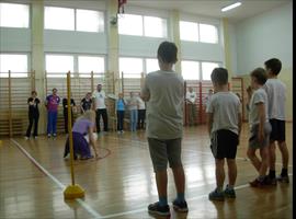 Спортски час са учешћем деце и родитеља